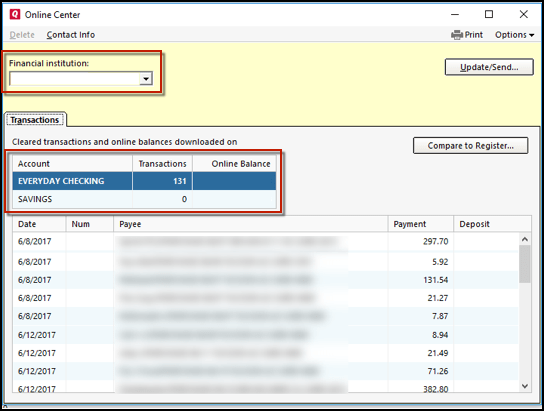 Chase Downloads — Quicken